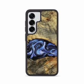 Screen Defense Galaxy S25 Wood Phone Case - Clem (Blue, 770151)