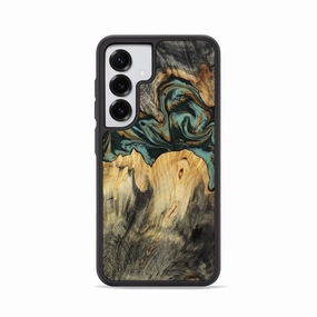 Galaxy S25 Wood Phone Case - Tommy (Green, 781758) Slim Screen Protector