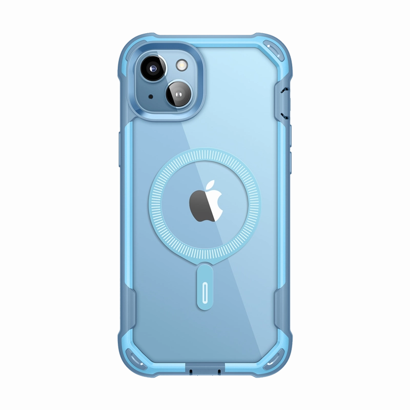 Iphone 15 Plus Ares Mag Case - Blue Tempered Screen Protector