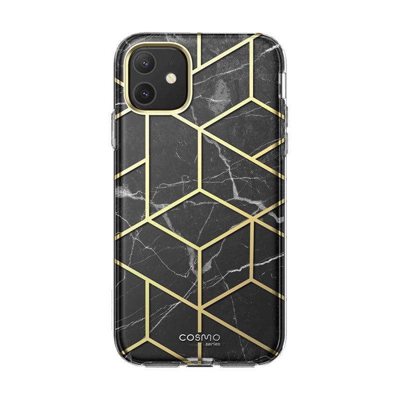 Iphone 11 Cosmo Case-Marble Black Fingerprint Free Anti Static
