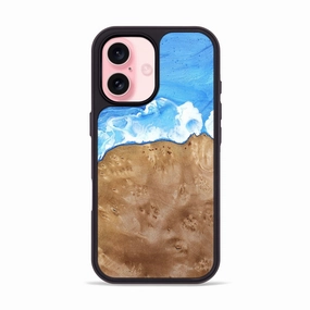 Iphone 16 Wood Phone Case - Keaton (Coastal, 780335) Shock Absorption