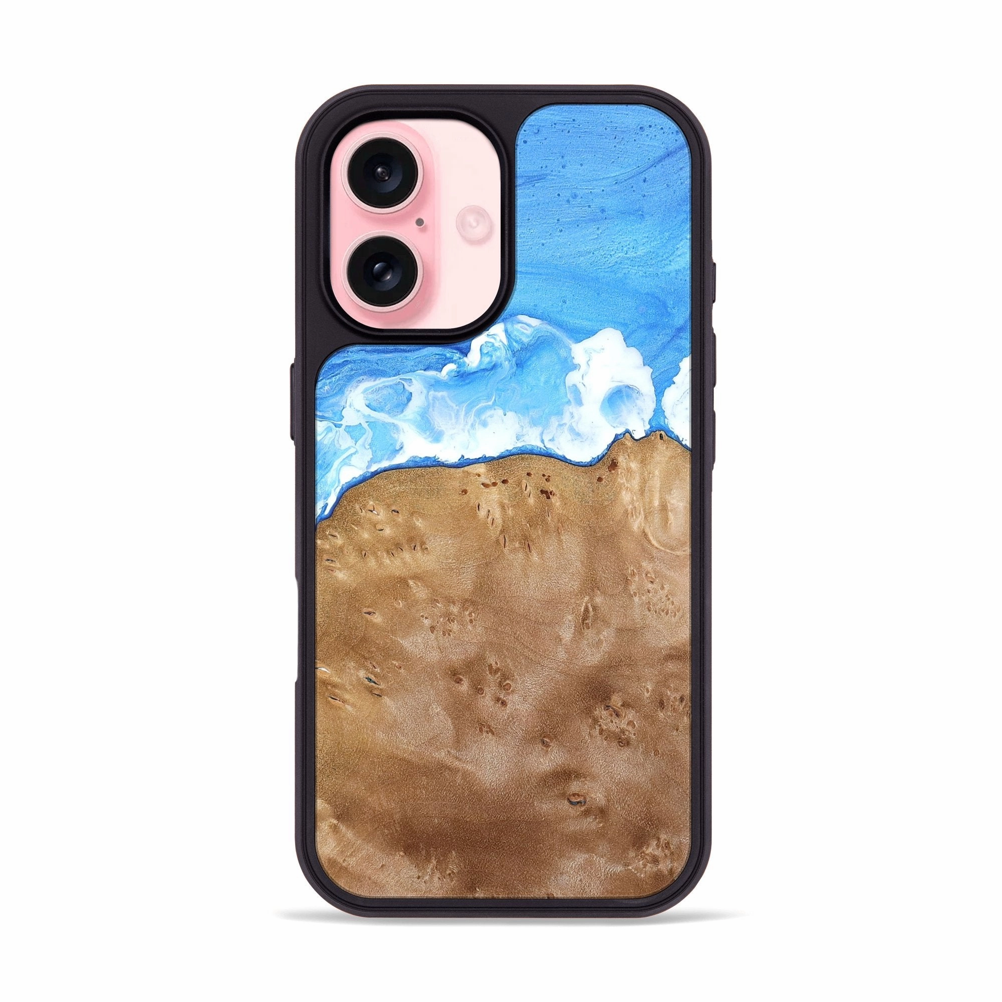 Iphone 16 Wood Phone Case - Keaton (Coastal, 780335) Shock Absorption