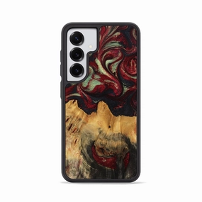 Galaxy S25 Wood Phone Case - Hank (Red, 780953) Drop Protection