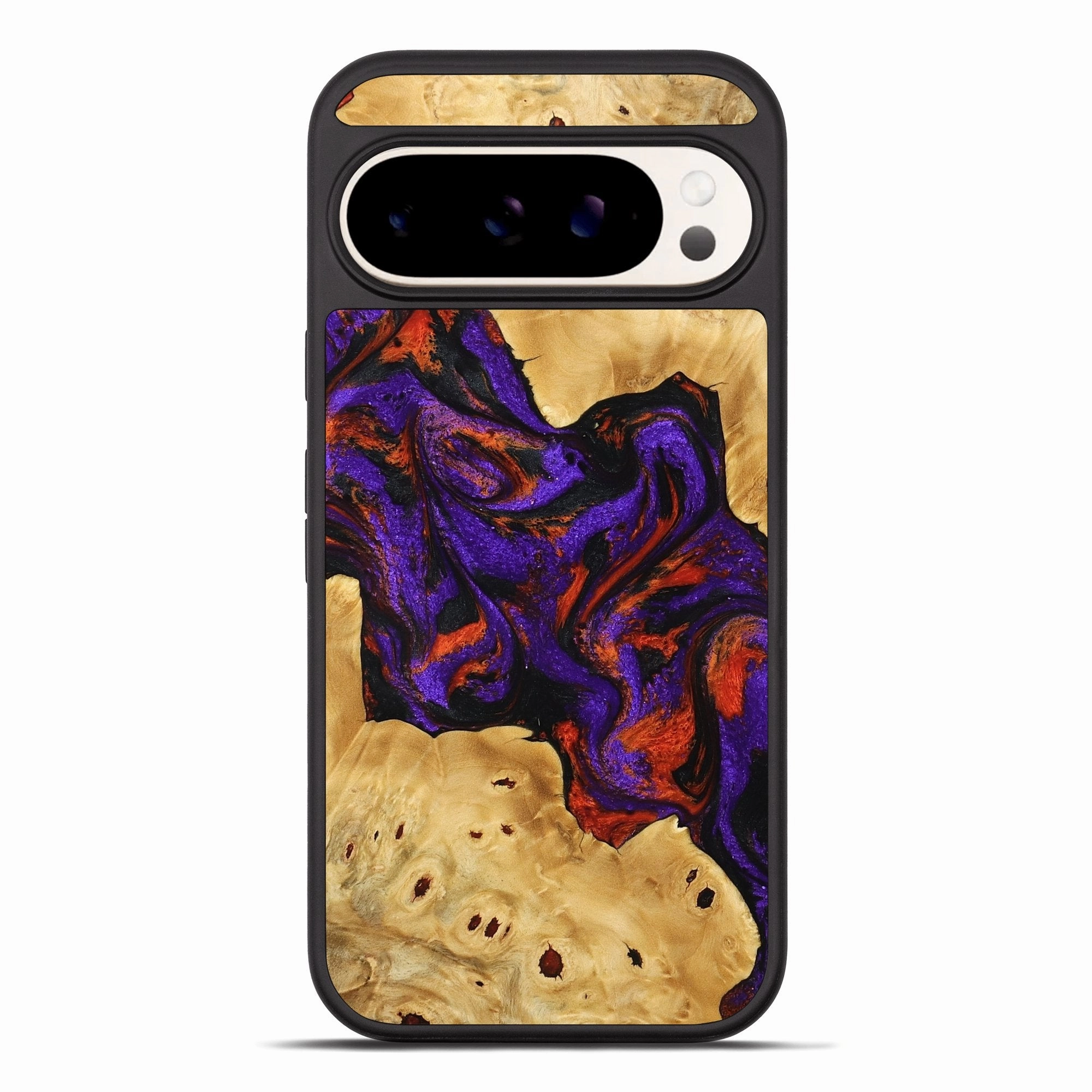 Pixel 10 Pro Xl Wood Phone Case - Andres (Purple, 778276) Scratch Protection Anti Finger Smudge Film