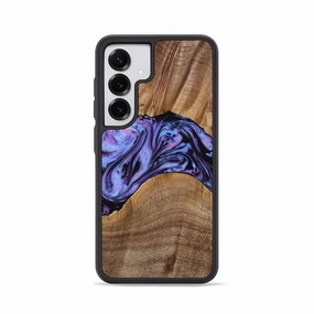 Galaxy S25 Wood Phone Case - Macy (Purple, 771813) Anti Fingerprint Screen