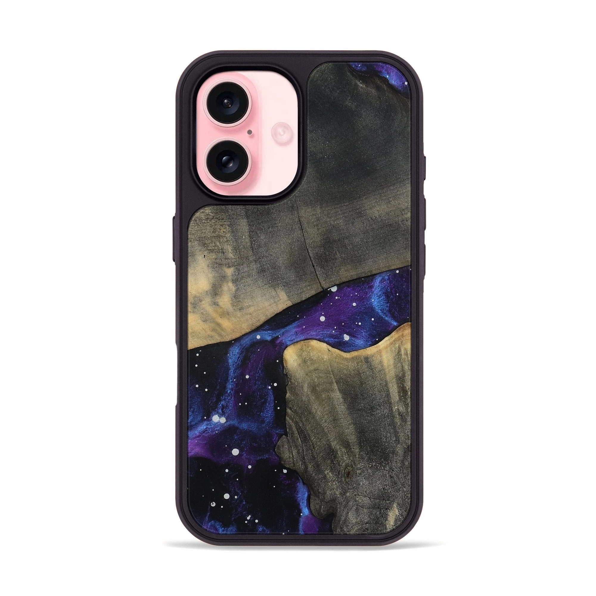 Anti Fingerprint Shield Anti Finger Mark Iphone 16 Wood Phone Case - Kashton (Cosmos, 781953)