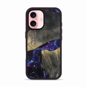 Anti Fingerprint Shield Anti Finger Mark Iphone 16 Wood Phone Case - Kashton (Cosmos, 781953)