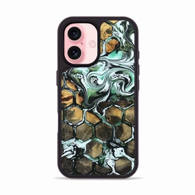 Iphone 16 Wood Phone Case - Dandre (Pattern, 781692) Bubble Resistant Film Anti Fog