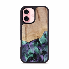 Iphone 16 Wood Phone Case - Mavis (Cosmos, 779374) Ultra Slim Protector Protective Screen