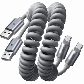 Lisen Coiled Usb C Cable Car Charger Magnetic Cable