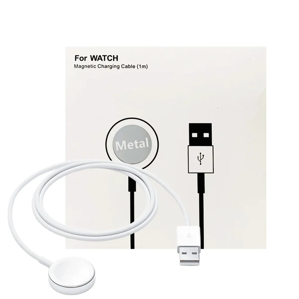 Magnetic Fast Charger To Usb-A White (1M) Aluminium Alloy For Apple Watch Power Delivery