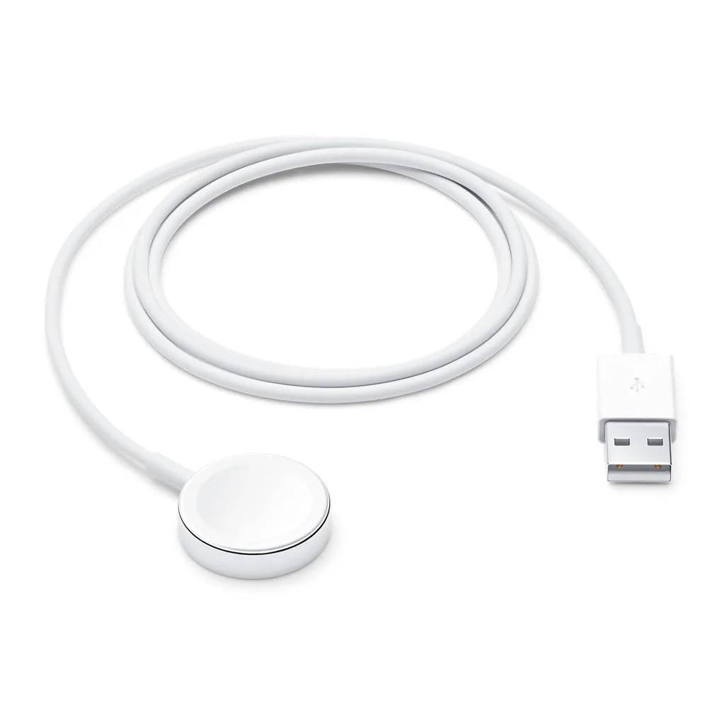 Reinforced Connector Desktop Charger Magnetic Fast Charger To Usb-A White (1M) Aluminium Alloy For Apple Watch