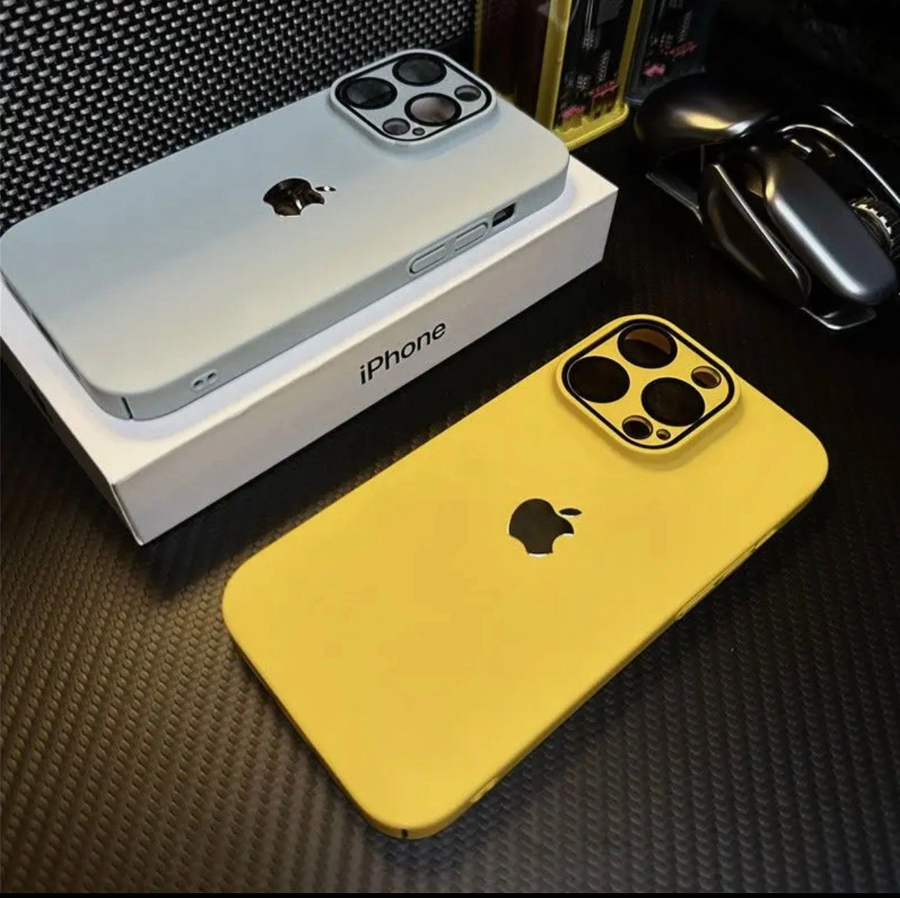 Shatterproof Glass Anti Fingerprint Shield Matte Premium 2.0 - Yellow