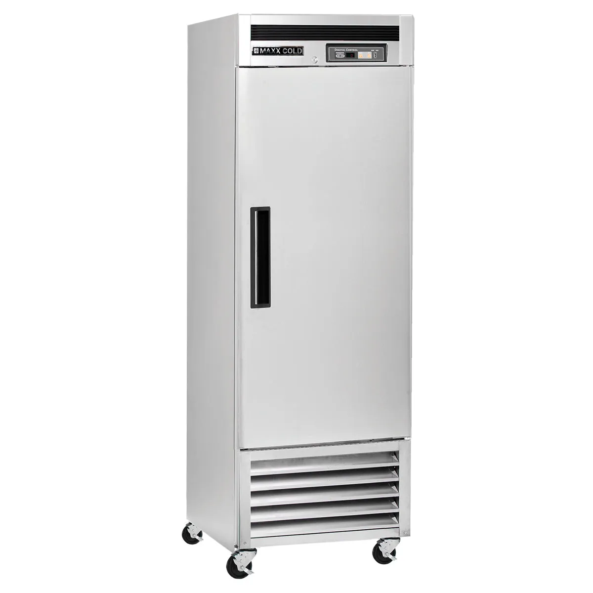 Maxx Cold - MCF-23FDHC Single Door Reach-In Freezer, Bottom Mount, 23 cu. ft., Energy Star, Stainless Steel