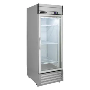 Maxx Cold - MVR-23GDHC V-Series 1 Glass Door Reach-In Refrigerator, Bottom Mount, in Stainless Steel