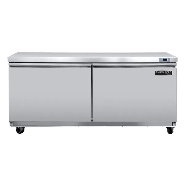 Maxx Cold - MVR60UHC V-Series 2 Door Undercounter Refrigerator, in Stainless Steel