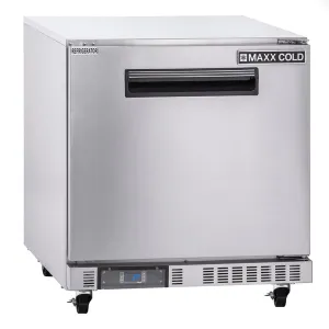 Maxx Cold - MXCR27U-FBHC Compact Undercounter Refrigerator - 1 Door (6.5 Cu. Ft.)