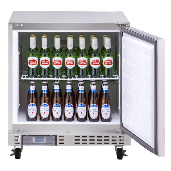 Maxx Cold - MXCR27U-FBHC Compact Undercounter Refrigerator - 1 Door (6.5 Cu. Ft.)