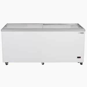 Maxx Cold - MXF71F Sliding Glass Top Mobile Ice Cream Display Freezer, 71"W, 16 cu. ft. (453L) Storage Capacity, Equipped with 5 Baskets, in White