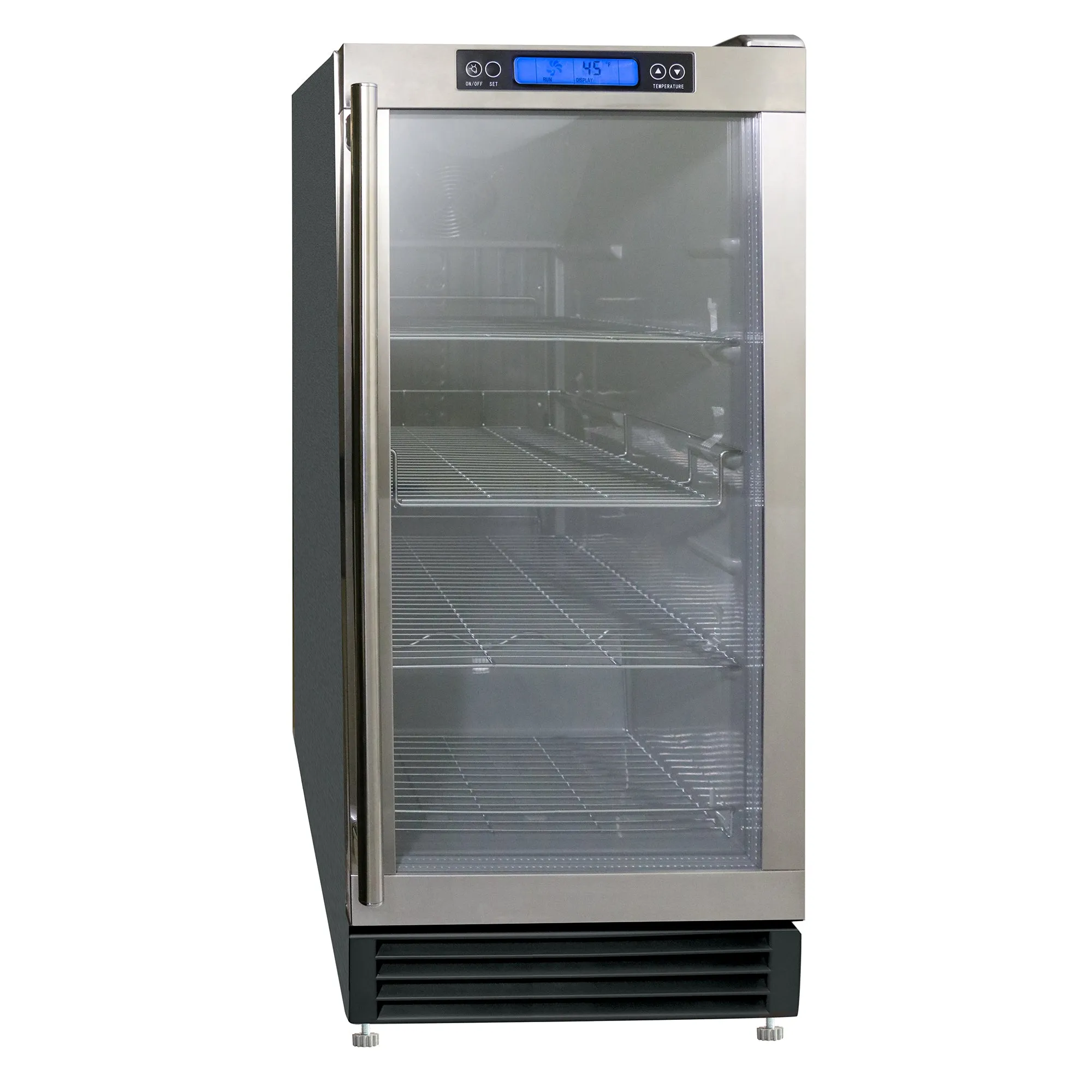 Maxx Ice - MCBC3U, Maxx Ice Indoor Glass Door Beverage Center, Stainless Steel Handle with Black Exterior?and?3 Cubic Feet of Storage Capacity