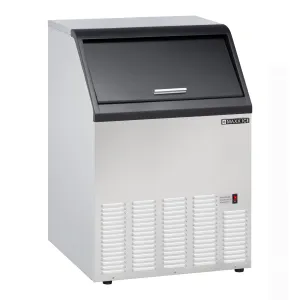 Maxx Ice - MIM100, Maxx Ice Self-Contained Ice Machine, 110 lbs with 35 lb Built-in Ice Storage Bin, in Stainless Steel with Black Trim