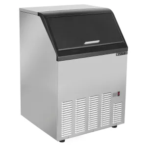 Maxx Ice - MIM120, Maxx Ice Self-Contained Ice Machine, 120 lbs with 35 lb Built-in Ice Storage Bin, in Stainless Steel with Black Trim