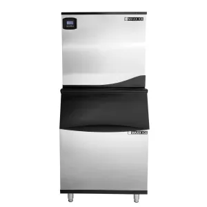 Maxx Ice - MIM500N-B470, Maxx Ice Intelligent Series Modular Ice Machine, 30"W, 521 lbs, and Storage Bin, 30"W, 470 lbs, in Stainless Steel