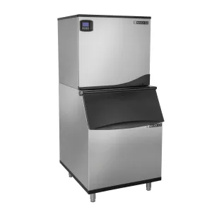 Maxx Ice - MIM650NH-B470, Maxx Ice Intelligent Series Modular Ice Machine, 30"W, 645 lbs, and Storage Bin, 30"W, 470 lbs, in Stainless Steel