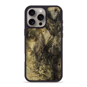 Fingerprint Repellent Anti Finger Smudge Film Iphone 16 Pro Max Wood Phone Case - Clare (Wood Burl, 781553)