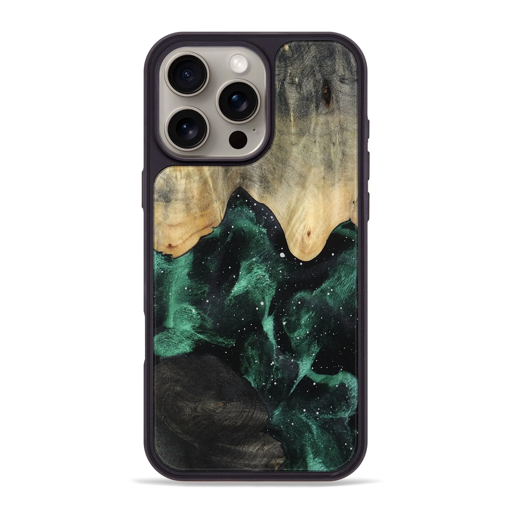Iphone 16 Pro Max Wood Phone Case - Chantal (Cosmos, 781960) Anti Yellowing Screen