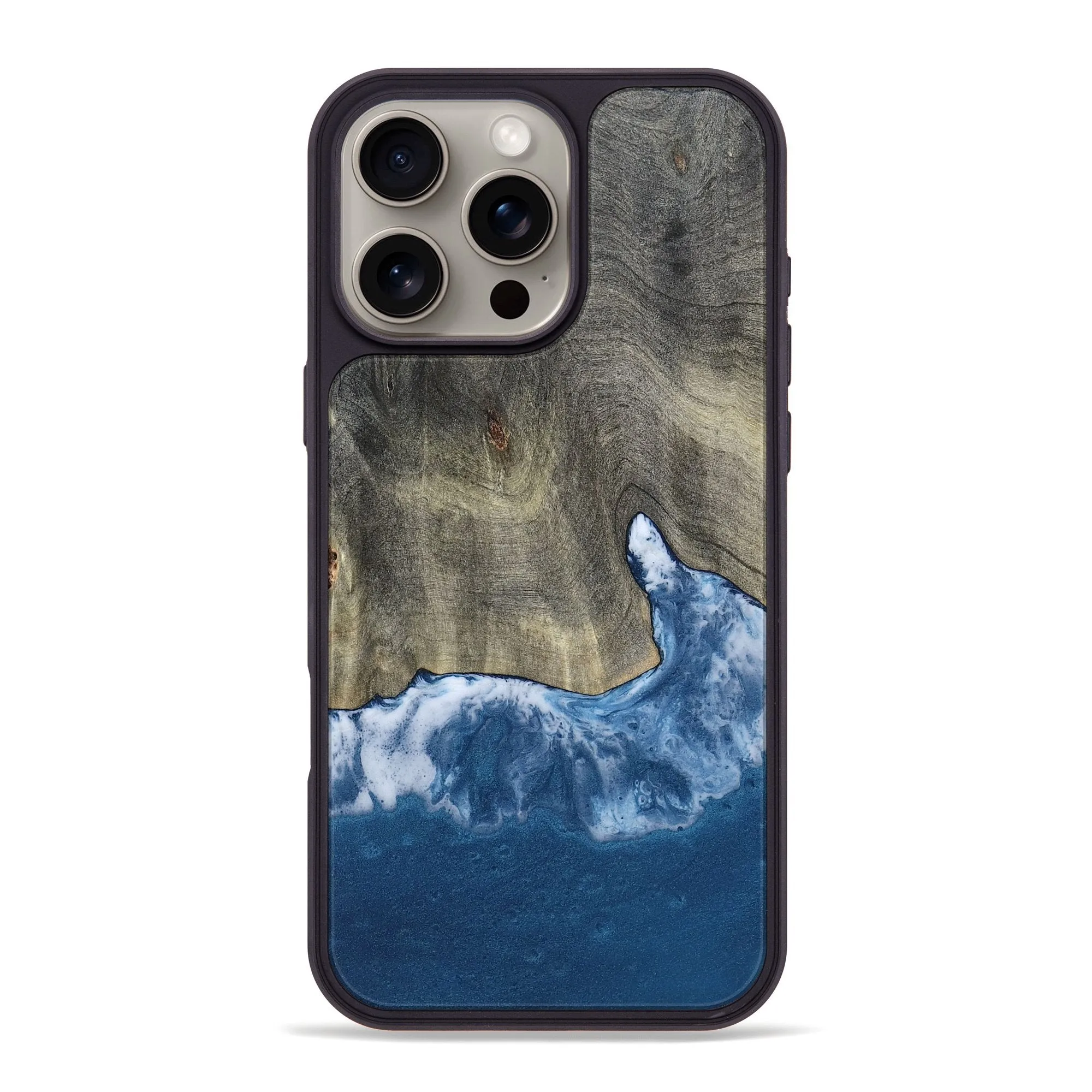 Smooth Surface Fingerprint Resistant Iphone 16 Pro Max Wood Phone Case - Aron (Coastal, 781820)