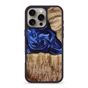 Easy Apply Iphone 16 Pro Max Wood Phone Case - Salina (Blue, 779469)