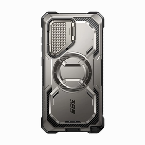 Soft Edge Anti Finger Stain Galaxy S24 Ultra Armorbox Protective Phone Case - Titan Gray