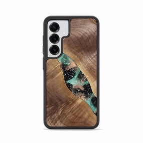 Galaxy S25 Wood Phone Case - Paula (Cosmos, 779405) Oleophobic Coating Screen Defense