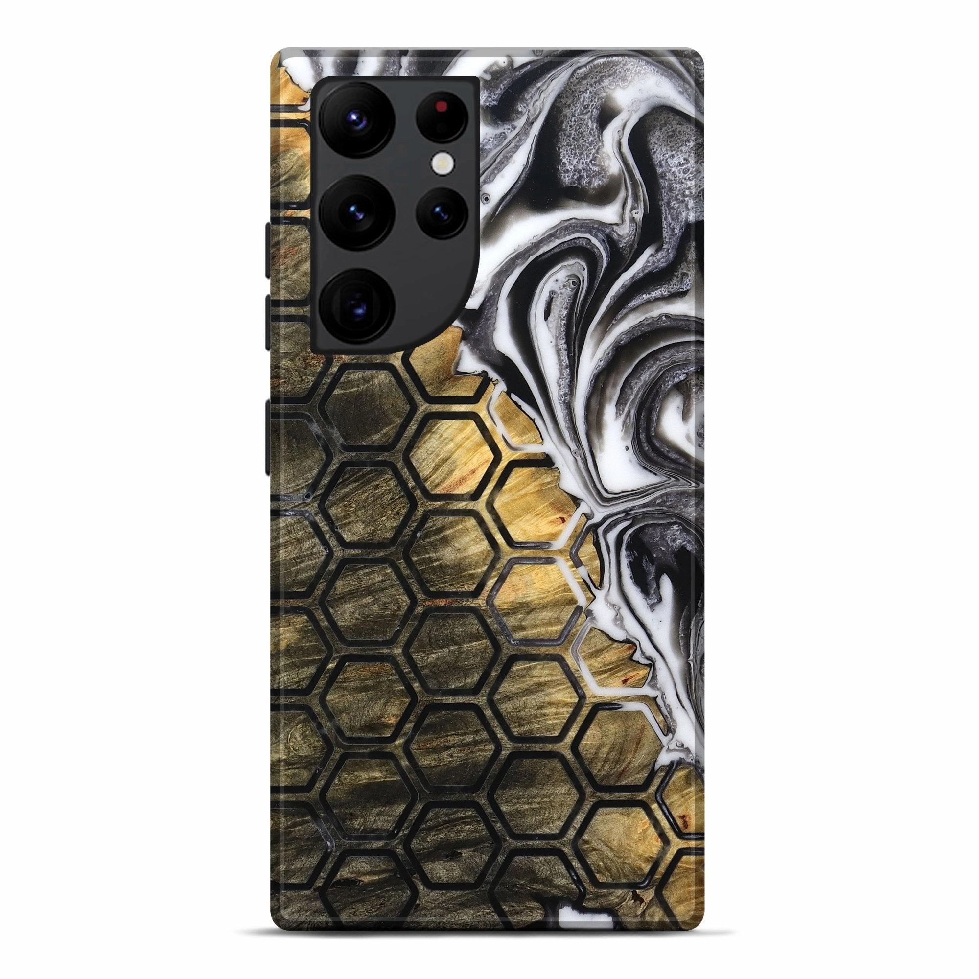 Galaxy S22 Ultra Wood Live Edge Phone Case - Cale (Pattern, 776880) Scratch Protection Soft Edge