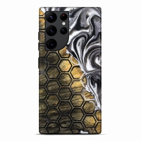 Galaxy S22 Ultra Wood Live Edge Phone Case - Cale (Pattern, 776880) Scratch Protection Soft Edge