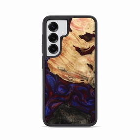 Fingerprint Resistant Screen Galaxy S25 Wood Phone Case - Koda (Red, 779213)