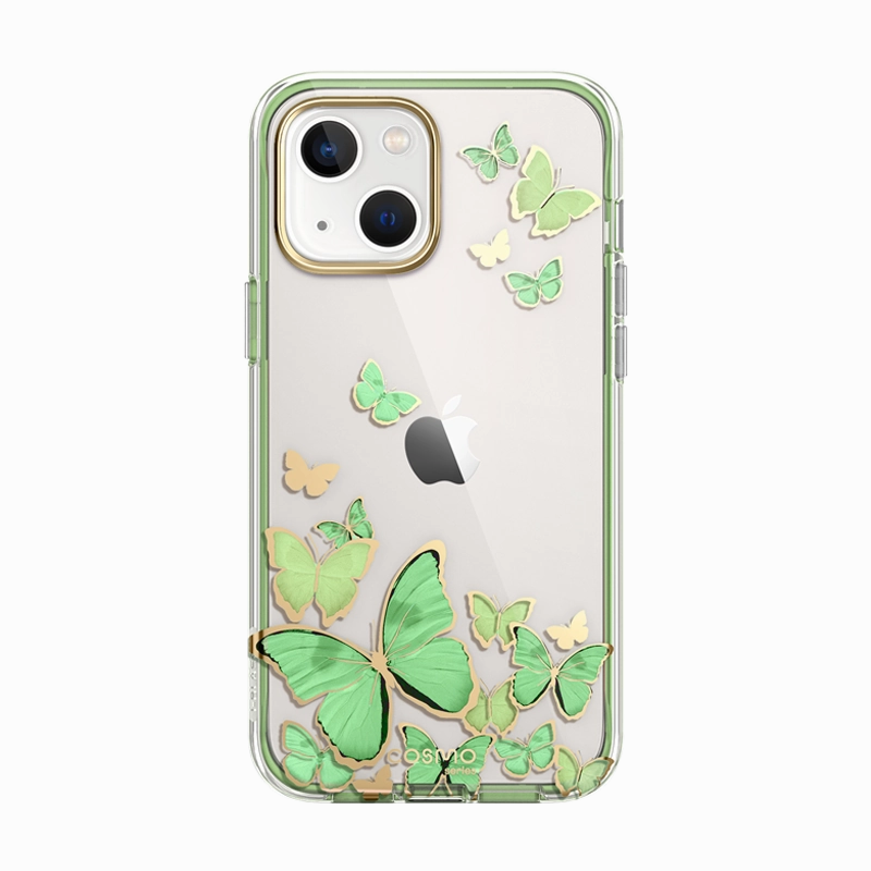 Crystal Clear Iphone 14 Plus Cosmo Case -Greenfly