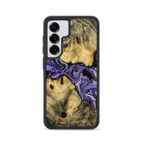 Galaxy S25 Wood Phone Case - Tevin (Purple, 769496) Anti Glare Film