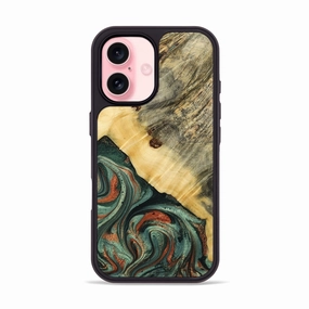 Iphone 16 Wood Phone Case - Staci (Green, 777923) Protective Cover Anti Finger Smudge Film