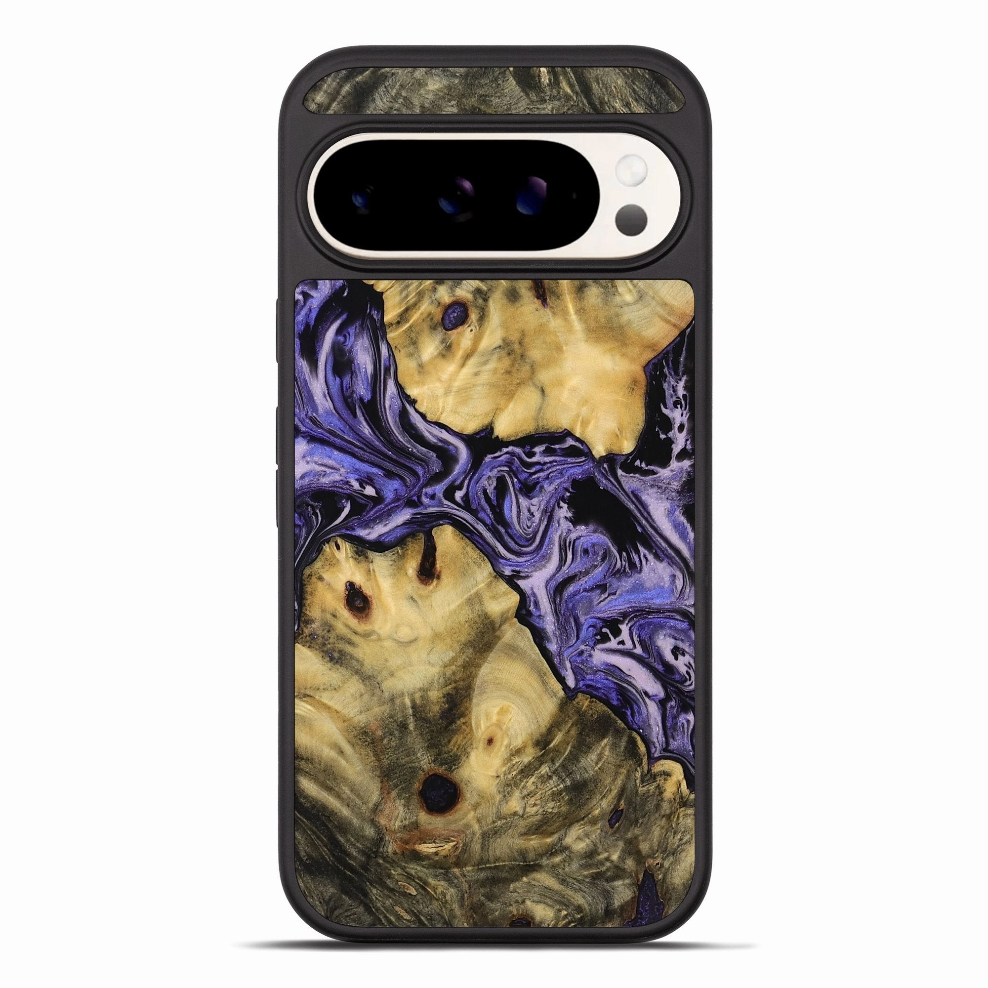 Anti Finger Mark Film Pixel 10 Pro Xl Wood Phone Case - Tevin (Purple, 769496)