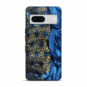 Anti Blue Light Pixel 7 Wood Live Edge Phone Case - Bryon (Pattern, 781459)
