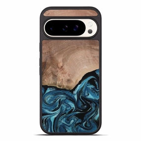 Pixel 10 Pro Xl Wood Phone Case - Lucille (Blue, 762827) Fingerprint Free