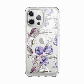 Iphone 13 Pro Max Halo Case - Bouquet Purple Anti Dust Film Case Friendly