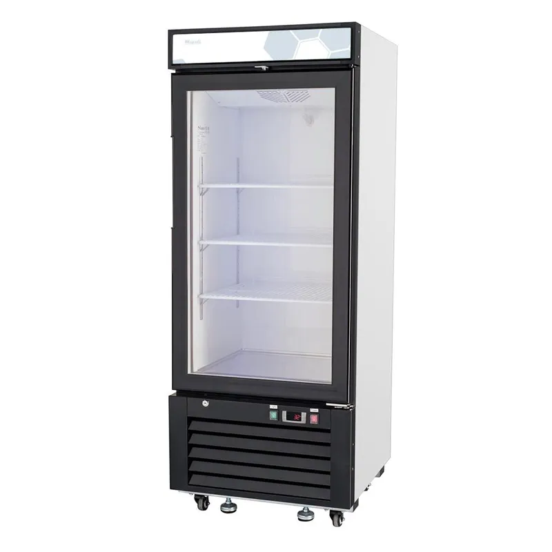 Migali - C-10RM-HC, Commercial 24" 1 Glass Door Merchandiser Refrigerator 10 cu. ft.