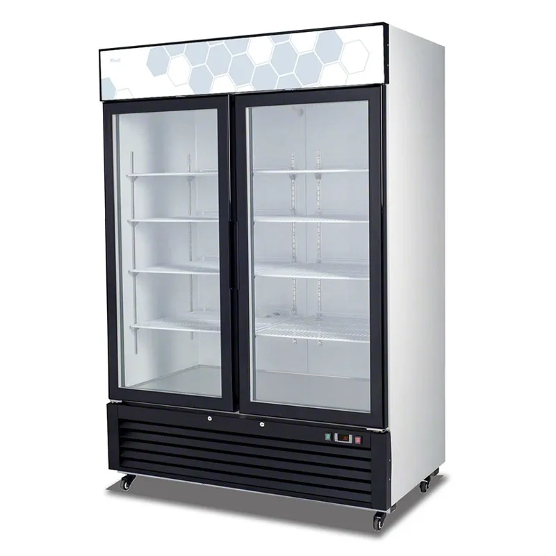 Migali - C-49RM-HC, Commercial 54" 2 Glass Door Merchandiser Refrigerator 49 cu. ft.