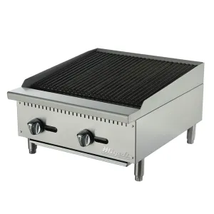 Migali - C-CR24, Commercial 24" Wide Char-Rock Broiler BTU70000
