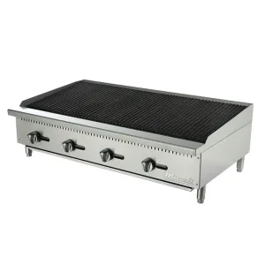 Migali - C-CR48, Commercial 48" Wide Char-Rock Broiler BTU140000