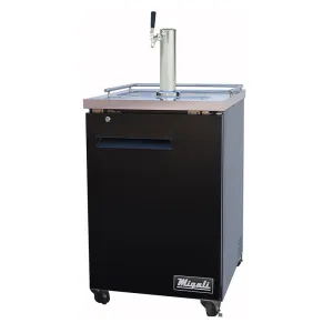 Migali - C-DD23-1-HC, Commercial 23" Direct Draw Beer Dispenser Cooler Beer Dispenser7 cu. ft.