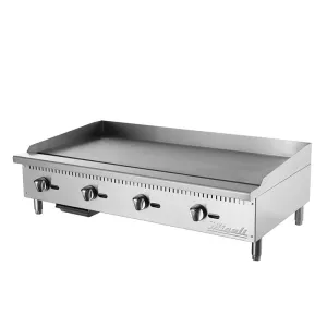 Migali - C-G48, 48" Wide Manual Griddle BTU120,000 Natural Gas / Liquid Propane kit